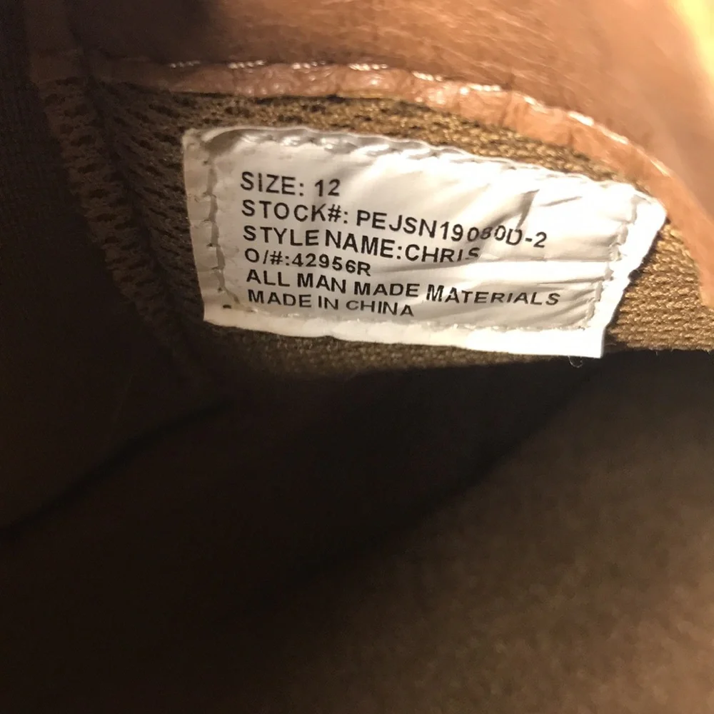 Perry Ellis Men's Tan Chris Vegan Pull On Chelsea Ankle Comfort Boots